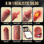 8 in 1 hands free automatic-realstic vibrating dildo
