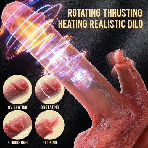 8 in 1 hands free automatic-realstic vibrating dildo