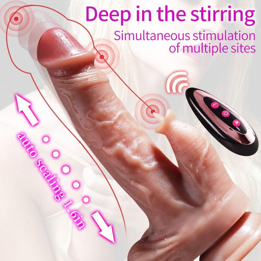 8 in 1 hands free automatic-realstic vibrating dildo